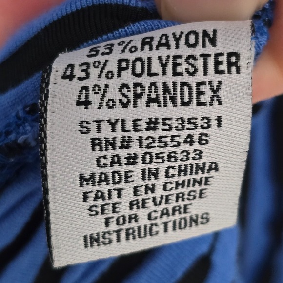 Habitat Open Cardigan Womens Medium Blue‎ Textured Stretch Sweater Office Preppy - Picture 5 of 12